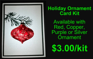 holiday ornament card kit